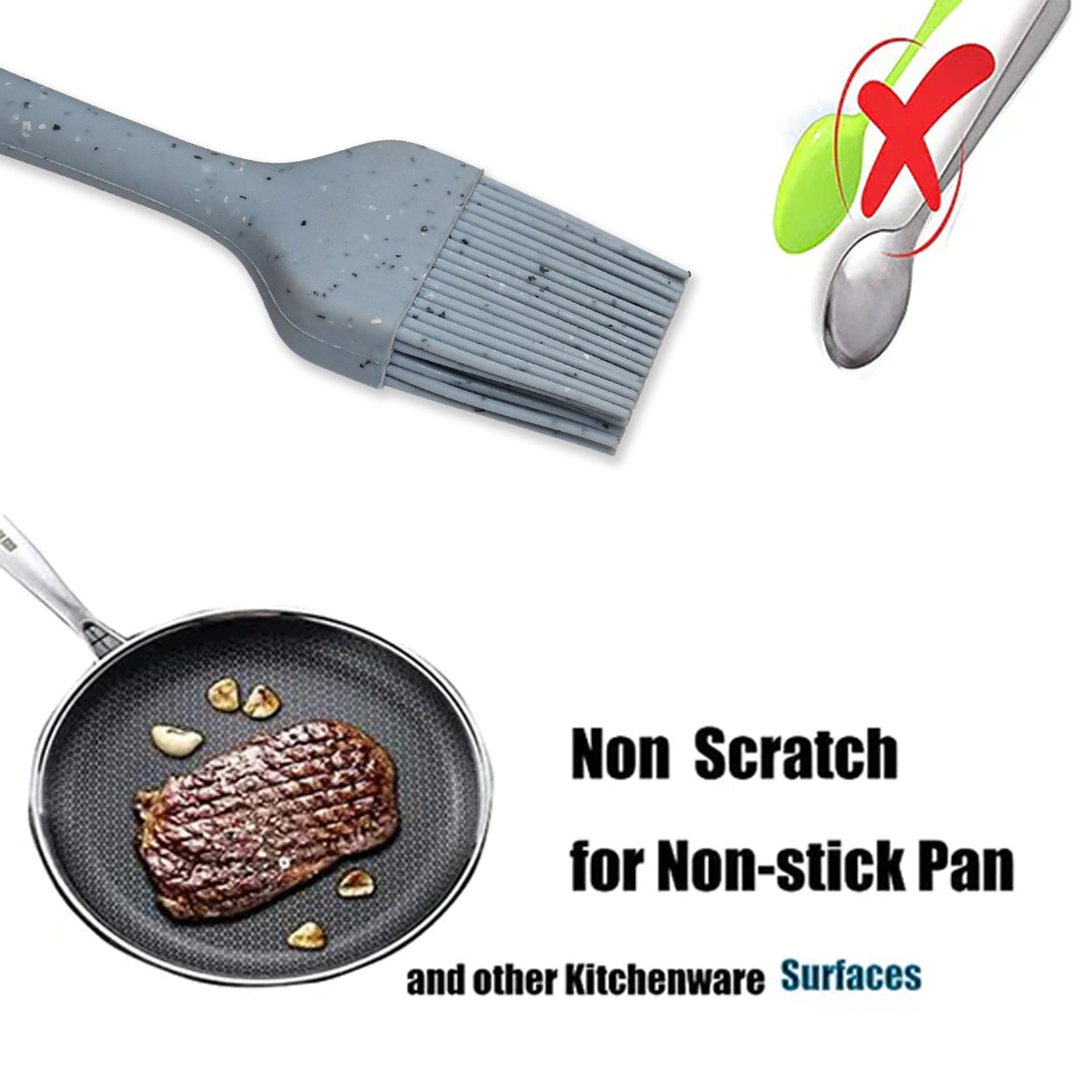 5386 Silicone Basting Pastry Brush, Heat Resistant Basting Brushes for Baking, Grilling, Cooking and Spreading Oil, Butter, or Marinade DeoDap 5386 Silicone Basting Pastry Brush, Heat Resistant Basting Brushes for Baking, Grilling, Cooking and Spreading Oil, Butter, or Marinade DeoDap